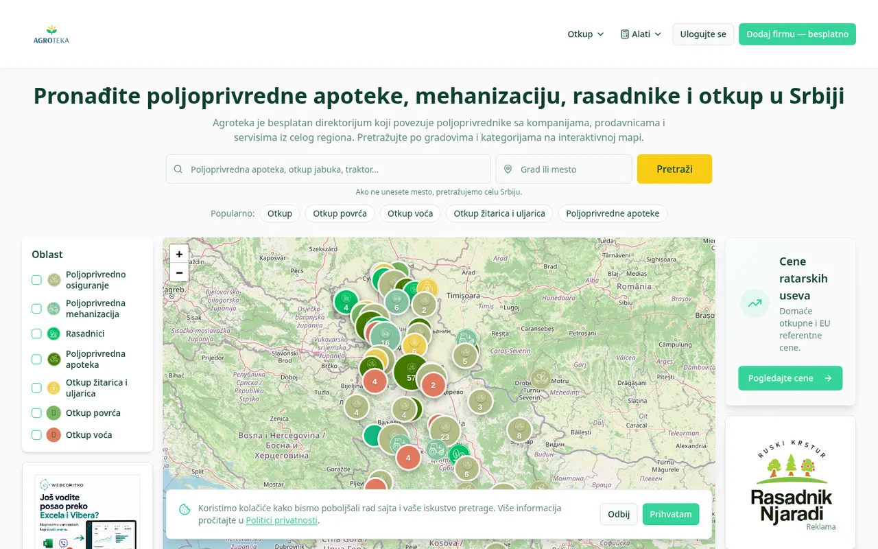 Agroteka desktop interface